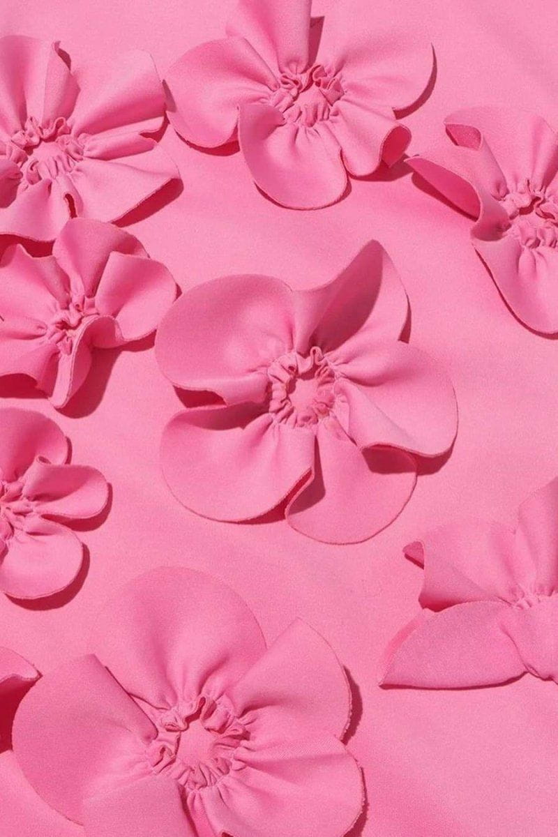 Lavinque Dress Robe Longue | Élégante | Rose Fuchsia Fleurie