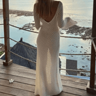 Lavinque Dress Robe Longue en Crochet | Transparente | Bohème et Élégante