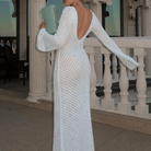 Lavinque Dress Robe Longue en Crochet | Transparente | Bohème et Élégante