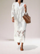 Lavinque Dress Robe Longue en Dentelle | Blanche | Bohème et Légère