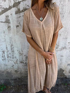 Lavinque Dress Robe Longue en Lin | Bohème | Légère et Élégante