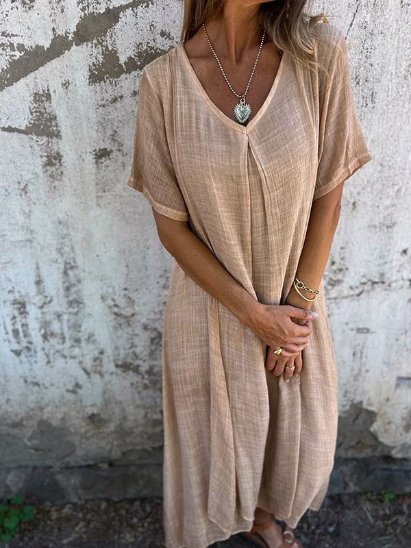 Lavinque Dress Robe Longue en Lin | Bohème | Légère et Élégante