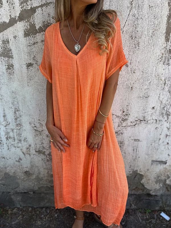 Lavinque Dress Robe Longue en Lin | Bohème | Légère et Élégante