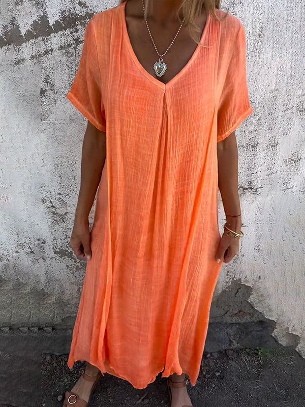 Lavinque Dress Robe Longue en Lin | Bohème | Légère et Élégante