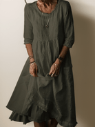 Lavinque Dress Robe Longue en Lin | Coupe Ample | Élégance Naturelle et Confort