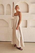 Lavinque Dress Robe Longue en Lin Minimaliste | Élégante | Légère et Naturelle