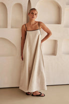 Lavinque Dress Robe Longue en Lin Minimaliste | Élégante | Légère et Naturelle