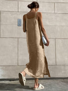 Lavinque Dress Robe Longue en Lin | Naturelle | Minimaliste et Aérée