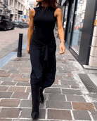 Lavinque Dress Robe Longue Fendue Sans Manches | Élégance | Style et Sensualité