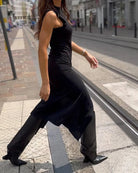 Lavinque Dress Robe Longue Fendue Sans Manches | Élégance | Style et Sensualité