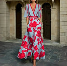 Lavinque Dress Robe Longue Fleurie | Décolleté Cache-Cœur | Spectaculaire et Élégante
