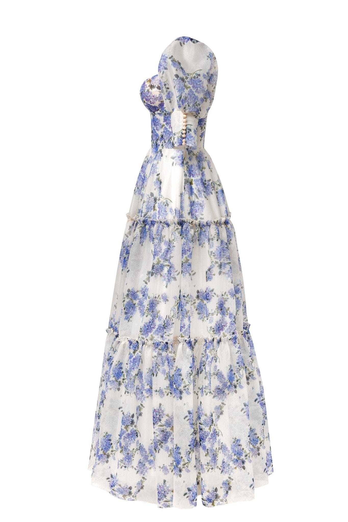 Lavinque Dress Robe Longue Fleurie | Épaules Dénudées | Romantique et Légère