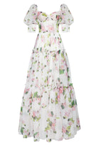 Lavinque Dress Robe Longue Fleurie | Épaules Dénudées | Romantique et Légère