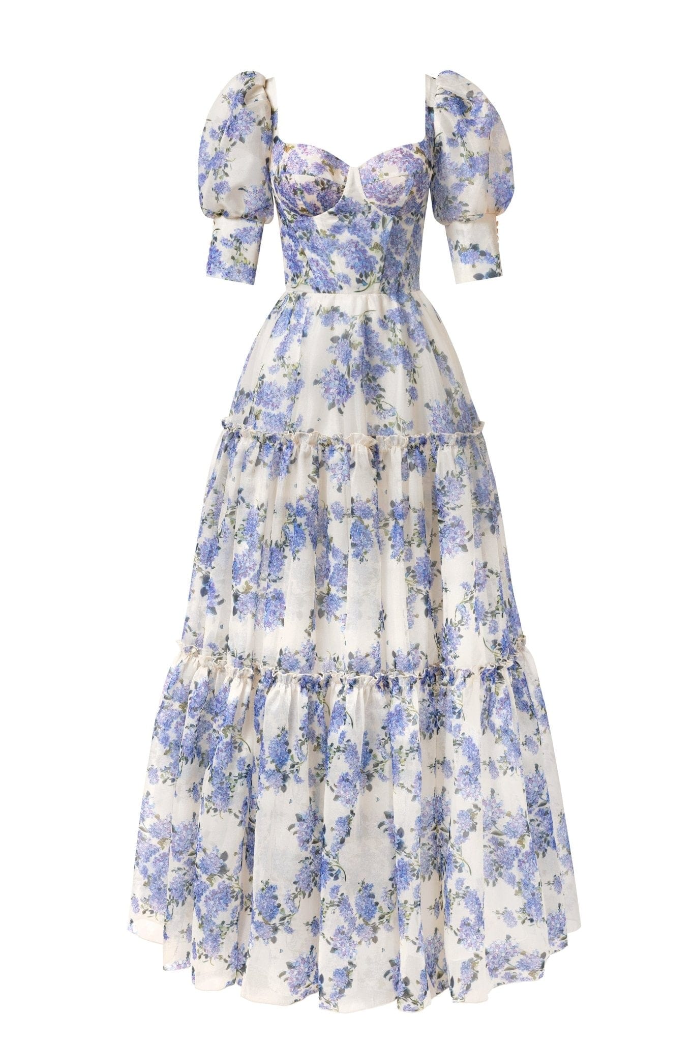 Lavinque Dress Robe Longue Fleurie | Épaules Dénudées | Romantique et Légère