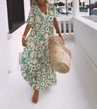 Lavinque Dress Robe longue fluide à imprimé floral | Robe | Élégance bohème et légèreté estivale