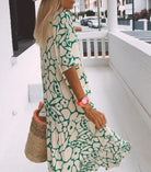 Lavinque Dress Robe longue fluide à imprimé floral | Robe | Élégance bohème et légèreté estivale