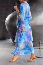 Lavinque Dress Robe Longue Fluide en Chiffon | Élégance Aérienne | Parfaite pour les Grandes Occasions