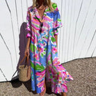 Lavinque Dress Robe Longue Fluide | Imprimé Coloré | Élégance Bohème