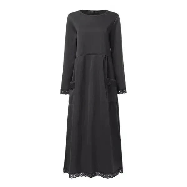 Lavinque Dress Robe Longue Hiver en Laine | Chaude et Élégante | Style Décontracté Chic