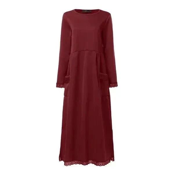 Lavinque Dress Robe Longue Hiver en Laine | Chaude et Élégante | Style Décontracté Chic