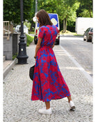 Lavinque Dress Robe Longue Portefeuille Fleurie | Élégance & Légèreté | Parfaite pour l'Été