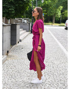 Lavinque Dress Robe Longue Portefeuille Fleurie | Élégance & Légèreté | Parfaite pour l'Été