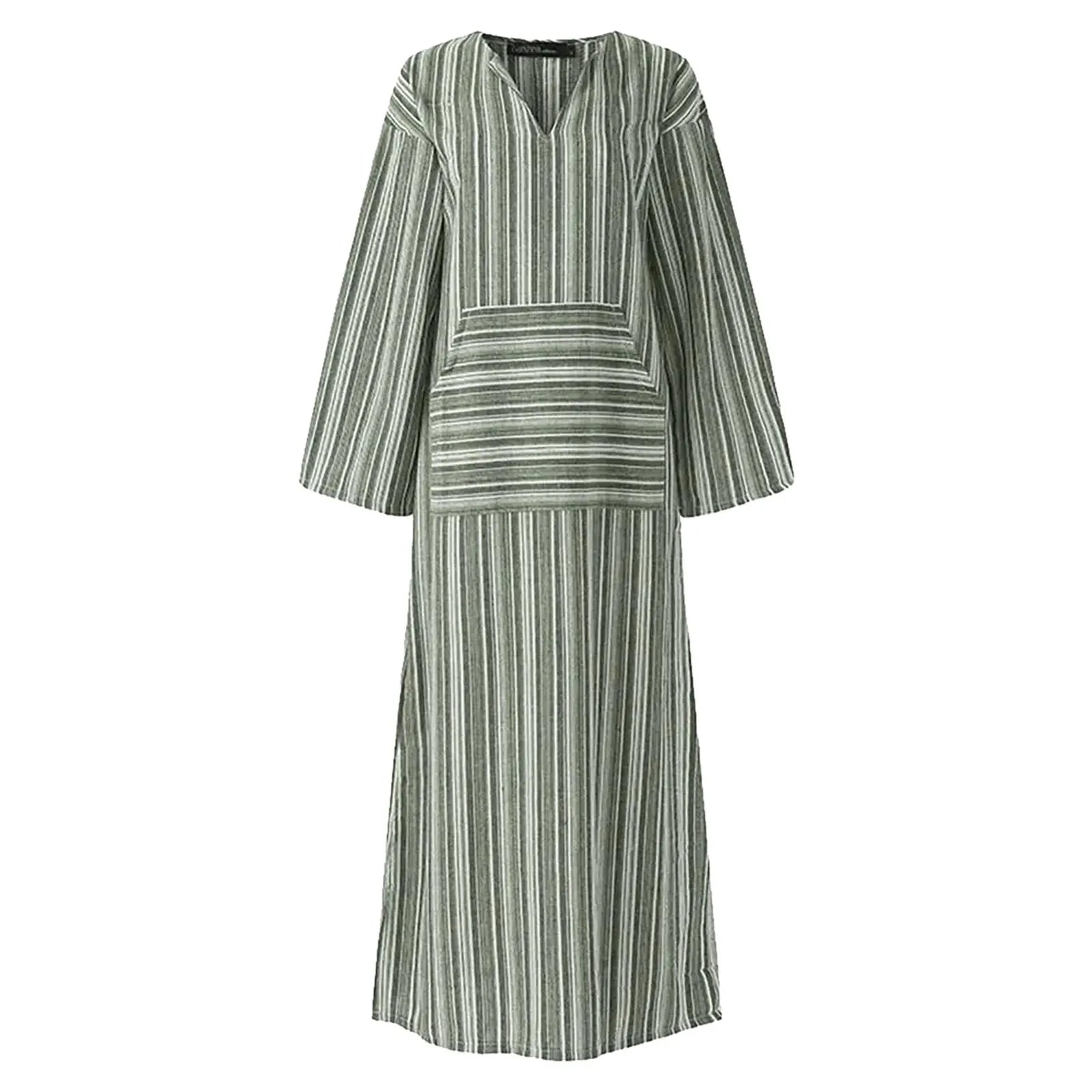 Lavinque Dress Robe Longue Rayée | Style Bohème | Confort et Élégance