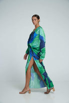 Lavinque Dress Robe Longue Satinée | Fendue | Élégante et Moderne
