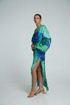 Lavinque Dress Robe Longue Satinée | Fendue | Élégante et Moderne