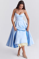 Lavinque Dress Robe Midi Évasée | Élégance | Douce et Féminine