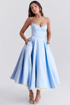 Lavinque Dress Robe Midi Évasée | Élégance | Douce et Féminine