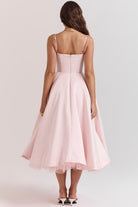 Lavinque Dress Robe Midi Évasée | Élégance | Douce et Féminine
