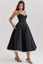 Lavinque Dress Robe Midi Évasée | Élégance | Douce et Féminine