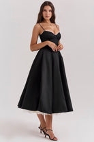 Lavinque Dress Robe Midi Évasée | Élégance | Douce et Féminine