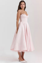 Lavinque Dress Robe Midi Évasée | Élégance | Douce et Féminine