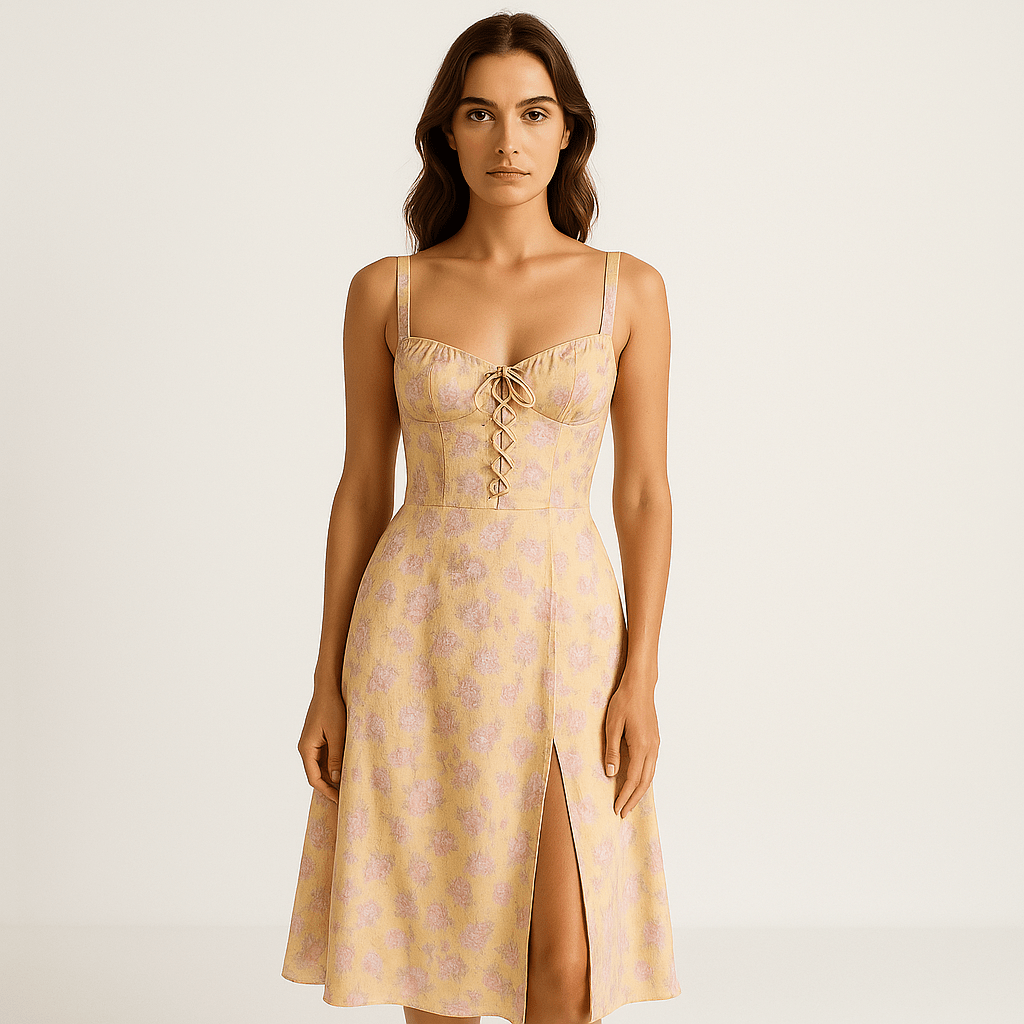 Lavinque Dress Robe Midi Noire | Bretelles | Élégance Intemporelle