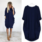 Lavinque Dress Robe Oversize à Manches Longues | Confort Élégance Décontractée