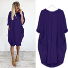 Lavinque Dress Robe Oversize à Manches Longues | Confort Élégance Décontractée