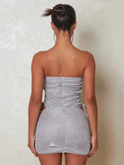 Lavinque Dress Robe Pailletée Bustier | Fendue | Sexy et Glamour
