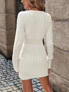 Lavinque Dress Robe Pull en Maille | Confort & Élégance | Hiver Tendance