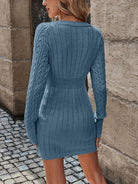 Lavinque Dress Robe Pull en Maille | Confort & Élégance | Hiver Tendance