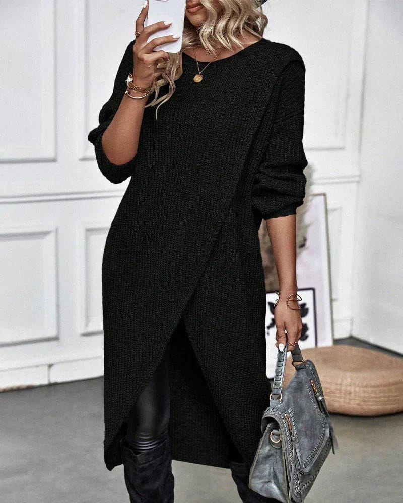 Lavinque Dress Robe Pull Fendue | Élégance et Confort | Style Moderne