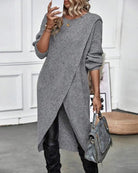 Lavinque Dress Robe Pull Fendue | Élégance et Confort | Style Moderne