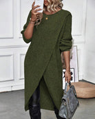 Lavinque Dress Robe Pull Fendue | Élégance et Confort | Style Moderne
