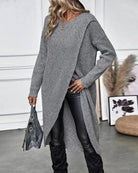 Lavinque Dress Robe Pull Fendue | Maille Douce | Élégante et Moderne