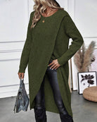 Lavinque Dress Robe Pull Fendue | Maille Douce | Élégante et Moderne