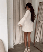 Lavinque Dress Robe Pull Texturée | Élégance & Confort | Look Minimaliste