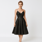 Lavinque Dress Robe Rose Poudré | Fines Bretelles & Décolleté Cœur | Élégance Féminine Mi-Longue