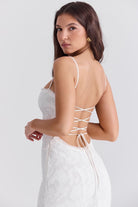 Lavinque Dress Robe Sirène Blanche | Dentelle | Élégante et Féminine