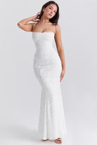 Lavinque Dress Robe Sirène Blanche | Dentelle | Élégante et Féminine